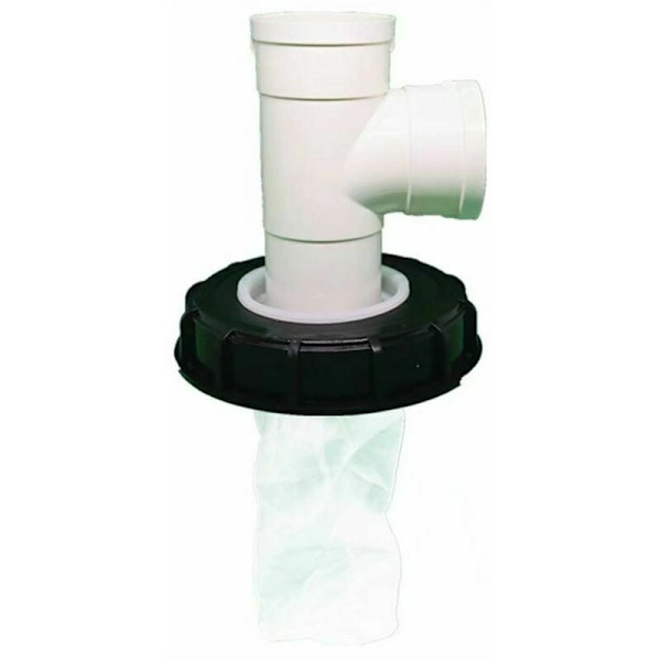 IBC-lock med nylonfilter, 165 mm filter IBC-tanklock, IBC-lock med ventil för IBC-regnvattentank 56Vingt