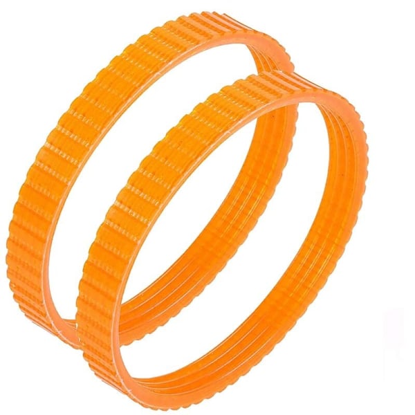 1900B ersättningsrem för elhyvel med tänder, 3/8\" bredd, orange, 2-pack