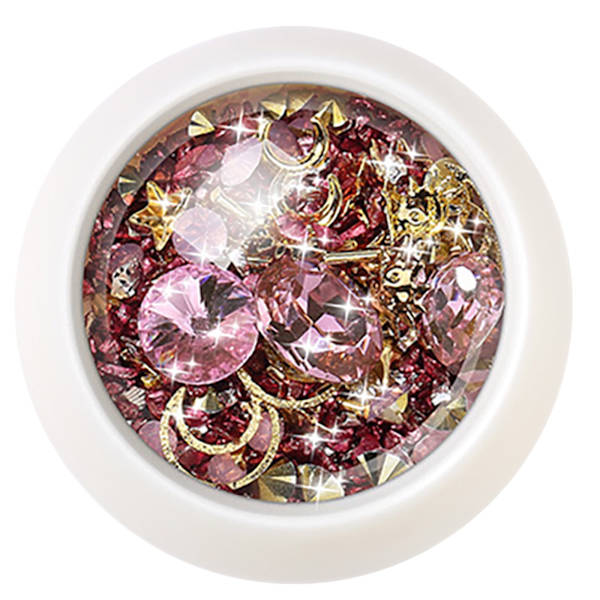 Glittrande nagelkonst DIY Rhinestones - ihålig måne stjärna (mikro pärluppsättning)