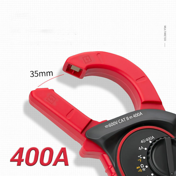 Digital klämmamätare, automatisk mätmultimeter och voltmeter, spänningstestare mätkontinuitet, dioptest
