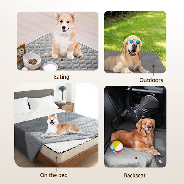 Vattentät hundbäddsskydd husdjursfilt soffskydd möbelskydd för barn hund katt（50*80cm）