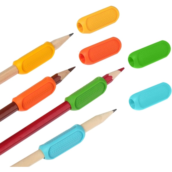 Silikonpenngrepp, 4-delade grepp Reservoarpennor Barns penna skrivhjälpmedel för barn skrivhjälpmedel för barn Universal penna grepp