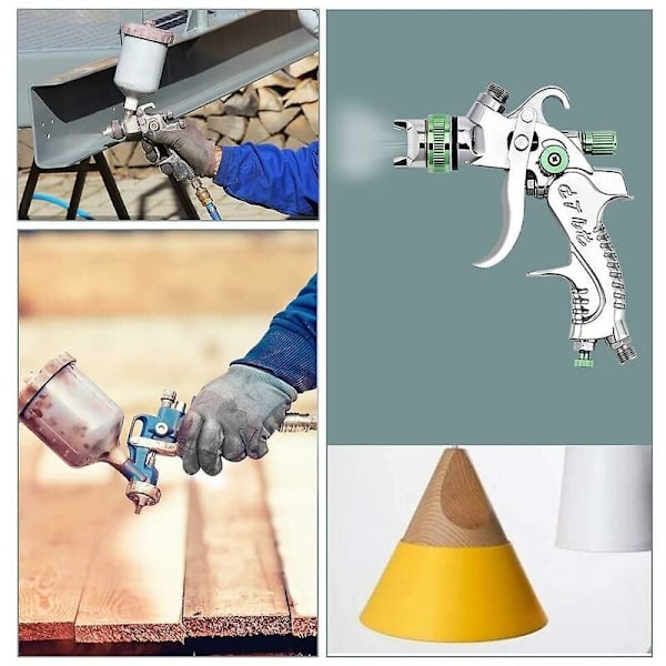 Professionell högtrycksfärgspruta luftdriven spruta kit gravitationsmatning pneumatisk HVLP färgspruta 600CC 1.4MM/1.7MM/2.0MM 3 storlekar munstycken
