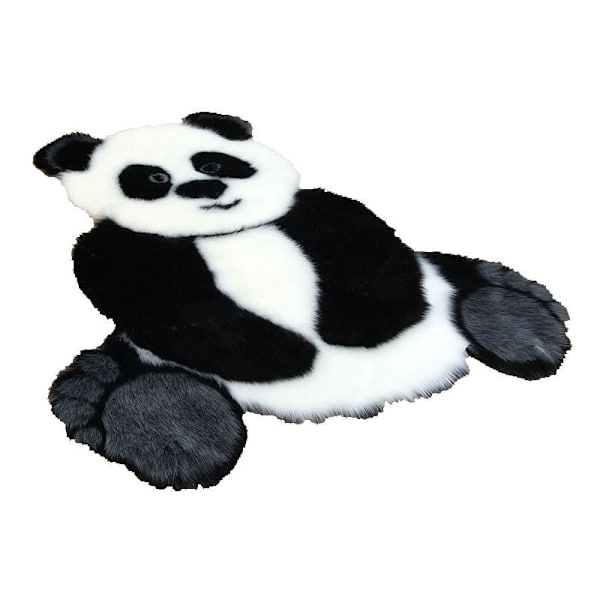Cartoon Panda Matta, Konstgjord Päls, Mjuk Shag Kudde, Silkeslen Shag Matta för Vardagsrum, Sovrum, Karfönster, Soffa, 35 Tum x 47 Tum, Panda