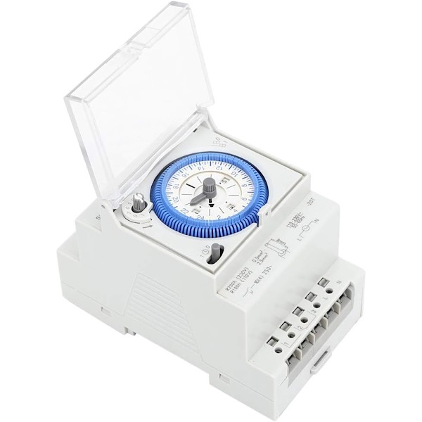 – Analog timer med synkronmotor och dagsprogram, timer, 36VAC/DC
