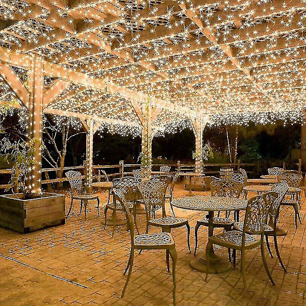 Fairy Lights Karneval Bröllop Utomhus Inomhus Trädgårdsbelysning - 50m 500 Led