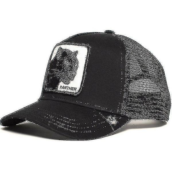 Black Panther Animal Fashion Mesh Cap Baseball Cap Trucker Cap, 1st, blackkidsmale