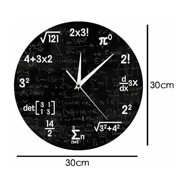 Matematik Väggklocka Examen Present Barn Formel Matematik Symboler Klocka Sovrumsdekoration Väggdekoration Vardagsrum Klocka