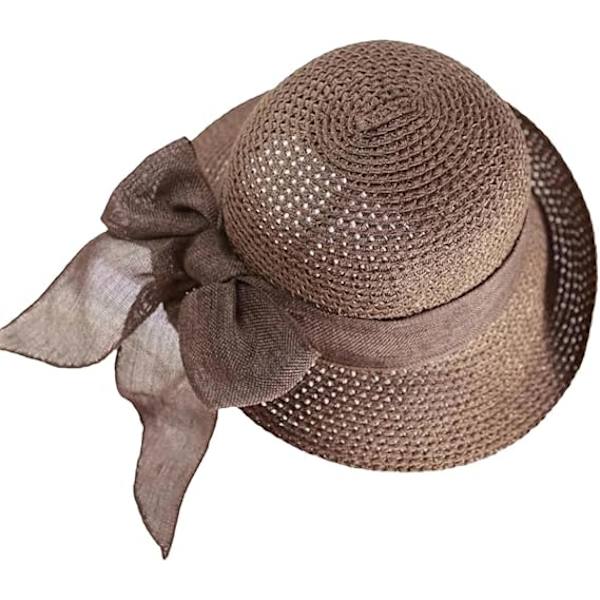 Dam sommarhatt strand solhatt halmhatt hopfällbar rese semester solhatt