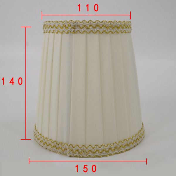 Lampskärm, 6 st små lampskärmar klämma på trumslag tyg lampskärm för ljuskrona stearinljus glödlampor E14 belysningstillbehör, klämmor