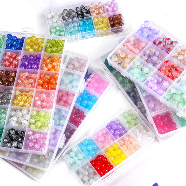 15 grid jelly dubbelpärlor set, kawaii pärlor för armband, bulk halsband, mobiltelefon charm pärlor