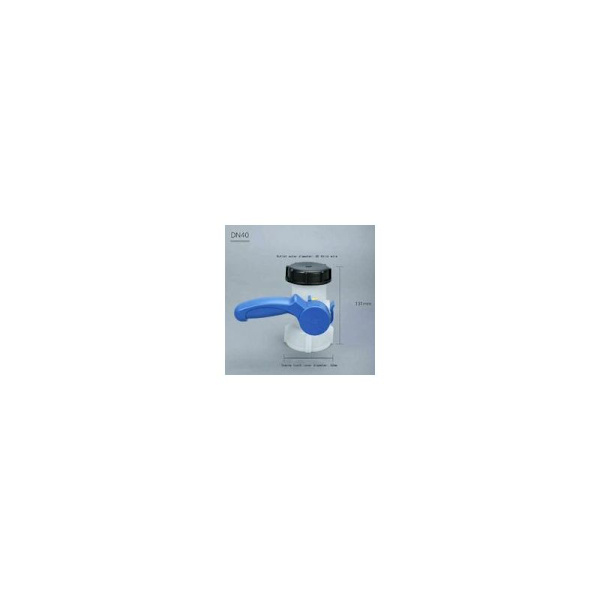 Ventiler för IBC-tankar 1000 liter 2\" / 62mm Plast Integrerad Fjärilsventil DN40 (62mm)