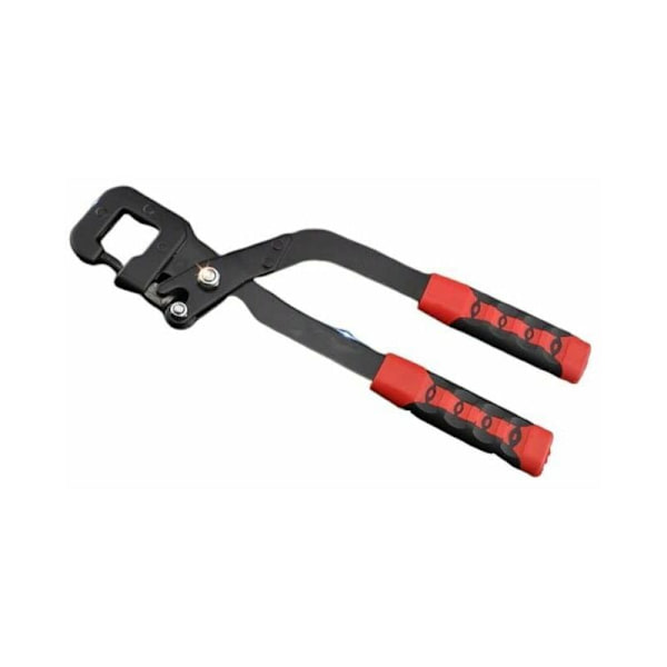 Krimptång, lätt stål köl halkfri handtag fast stans tång stud crimper 0,3 x 0,8 cm stansintervall för fabriksbyggnad tak