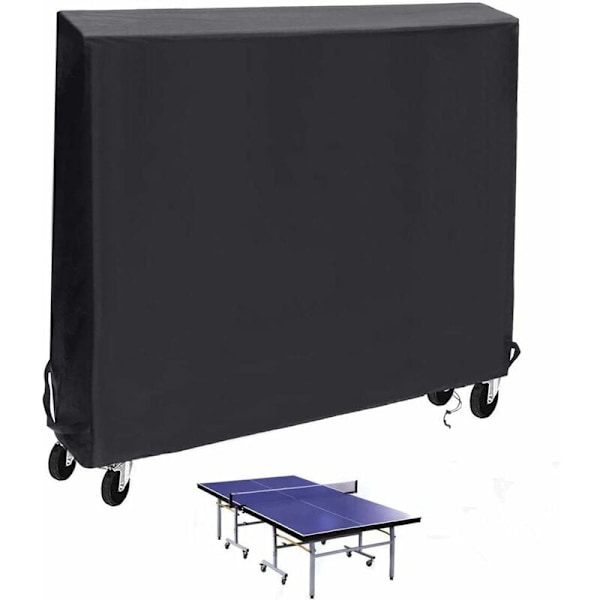 Bordtennisbordsöverdrag, utomhus pingisbordsöverdrag pingisbordsöverdrag, dammtätt vattentätt och väderbeständigt - 165 x 70 x 185 CM