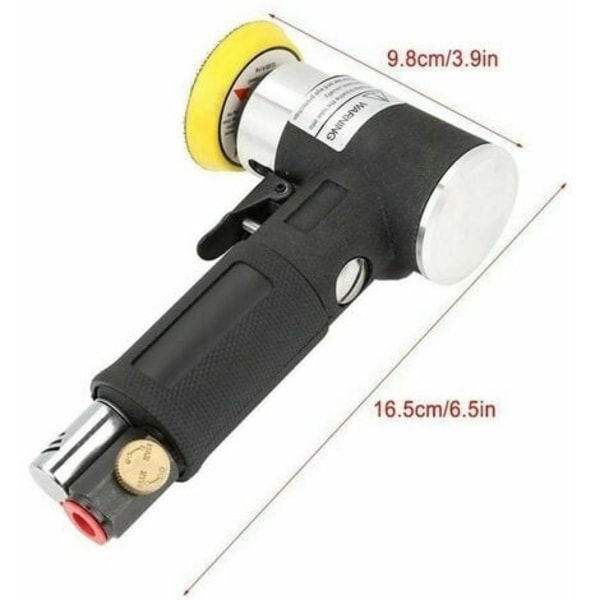 -Mini tryckluftslipcentrisk slipmaskin, Mini orbitalslipmaskin 25mm/50 mm/75mm Luftslip 1/2/3 Liten pneumatisk orbitalslipmaskin