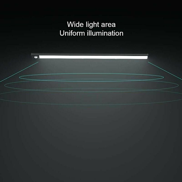 Paket LED-rörelsesensor skåpsbelysning, 150LM, köksbelysning med uppladdningsbart batteri, USB-belysning, Auto/På/Av solros