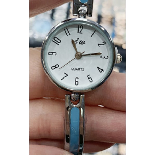 Enkel digital JW watch, moderiktig watch, kvinnlig watch Silver Shell Cordon Bleu