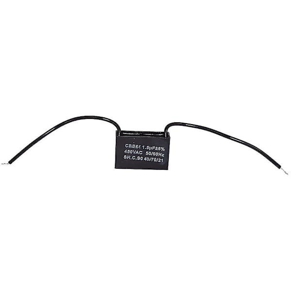Universal 1.5uf/1.5mfd AC-motor och fläktkondensator med kablar 450v null ingen