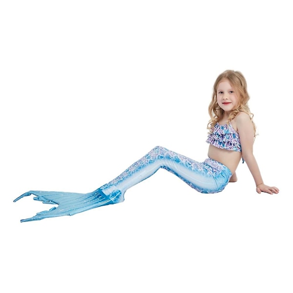 Sjöjungfrusvansar Med Monofins Bikini Baddräkt