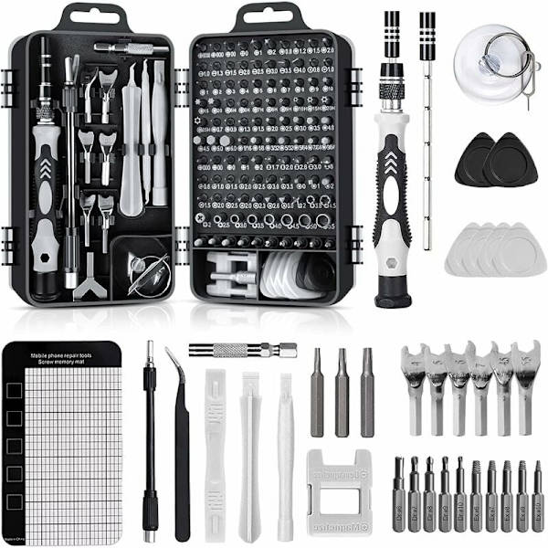 138 i 1 Mini Precision Skruvmejsel Set Kit Verktyg Liten Låda Skruvmejsel Dator Laptop Demontering För Reparation, Glasögon, DIY, Klocka, Smartphone