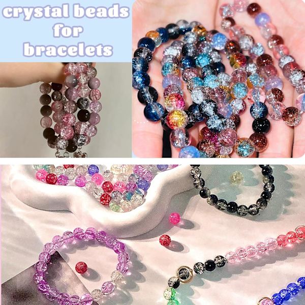 24 rutnät explosion pärl set lös pärla material paket handgjorda pyssel pärlor armband halsband smycken