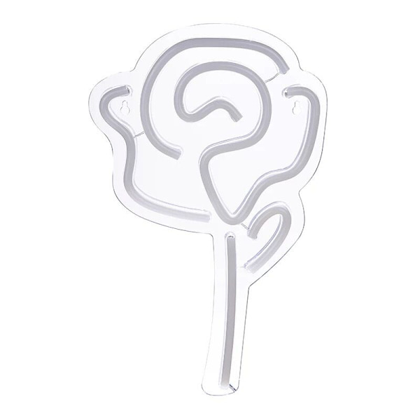 Rosa neonvägglampa, ljusslinga med 6 nivåers dimning och minnesfunktion, USB-driven LED-neonlampa för väggdekor, sovrum, fest, bar, bröllop
