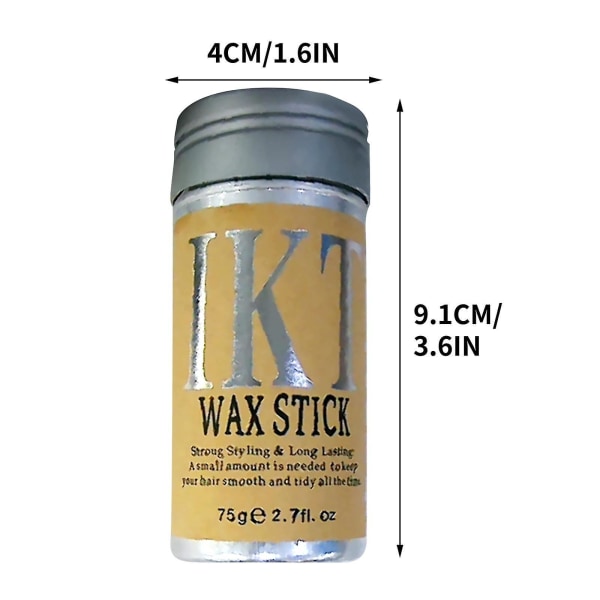Ikt Hair Wax Stick Trasig Efterbehandling Styling Artefact Mud Edge Stick K75 Vit ingen