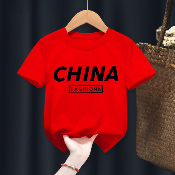 Wang Wang Team Barn T-shirt Pojkar T-shirt F9 KINA Röd 150