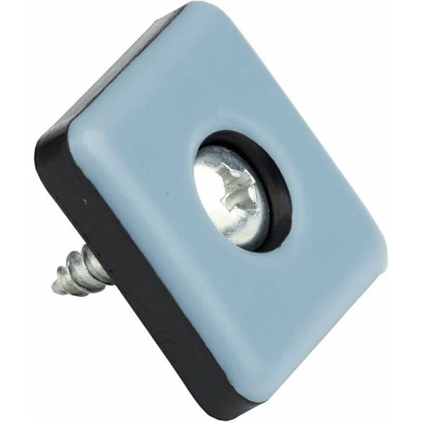 Teflon möbelglidare med skruvar │ 20 stycken │ Fyrkantig │ 40 x 40 mm │ Golvskydd │ Ptfe glidare │ Teflon glidare