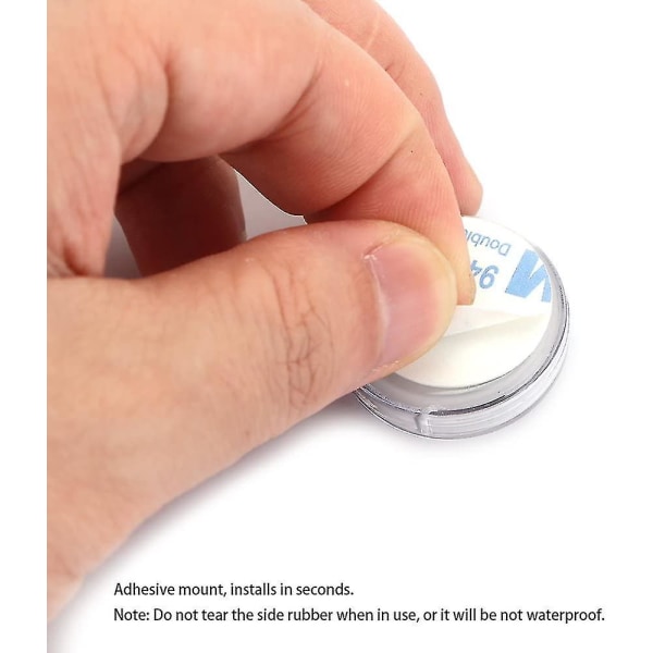 Mini Waterproof Stick-on Motorcykelklocka Watch null ingen