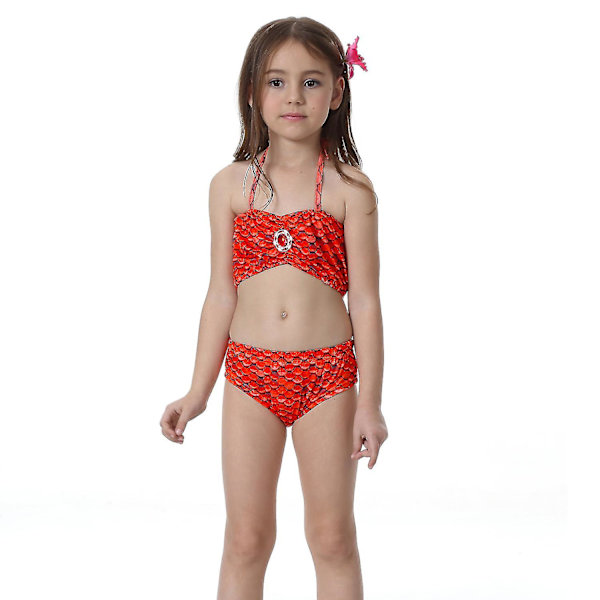 Baddräkt för flickor Mermaid Tail Bikinidräkt Rollspelsdräkt Simdräkt_y JP52 130