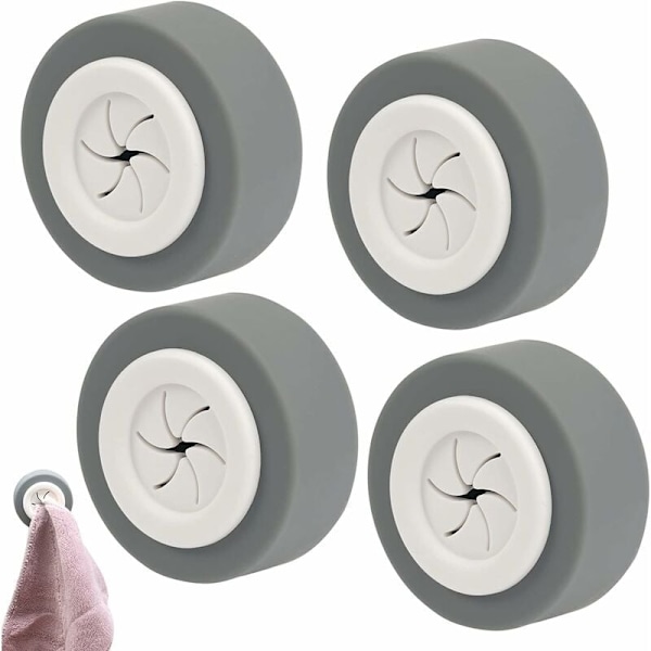 4-PACK Självhäftande Diskhanddukshängare, ABS-lim Diskhanddukshängare för Badrum, Ingen Borrning Diskhanddukskrok Kök och Hem