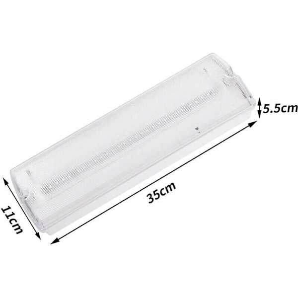 Autonom belysningsblock för säkerhet 3 timmars belysning IP65 200Lm 6500K 27LED