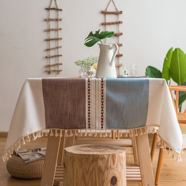 Rektangulär bordsduk för matsal och kök, 140 cm x 240 cm, elegant och vacker för köksbordsdekoration