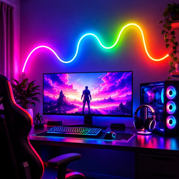 Edgeline Gaming LED Neon Light 5 m – WiFi, Bluetooth & Music Sync 5 m