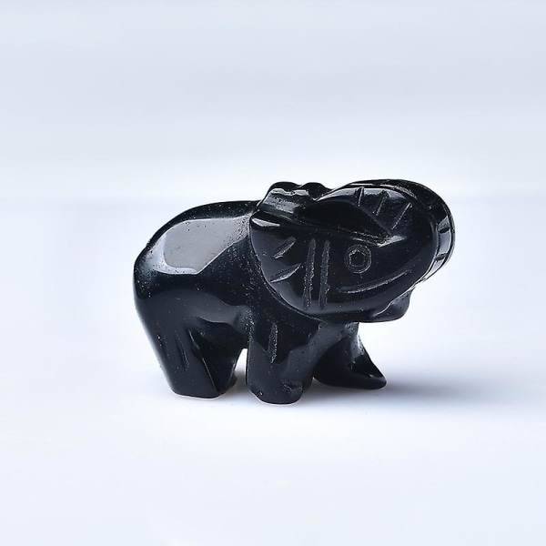 1 kpl 100 % luonnollinen ruusukvartsikristalli norsu obsidiaani Eläimet  parantavat kiviä käsityöt Pienet koristeet joululahja kodinsisustuslahja  Blue 3936 | Blue | Fyndiq