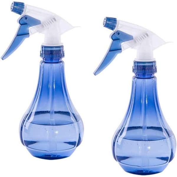 Tomma sprayflaskor 500 ml, lätt plast, 2-pack påfyllningsbara genomskinliga flaskor för hårvård/växter/rengöring, Fei Yu