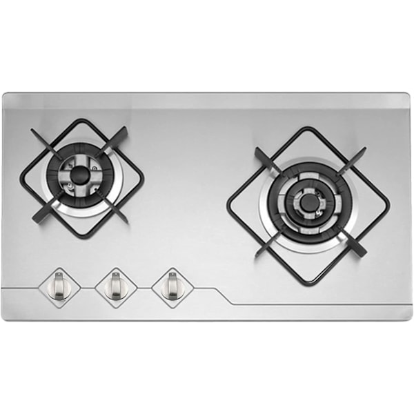 Gasknapp, 4 stycken metall 6 mm universell silver gasspisadapterknapp kontrollbrytare matlagningskontroll ytlås
