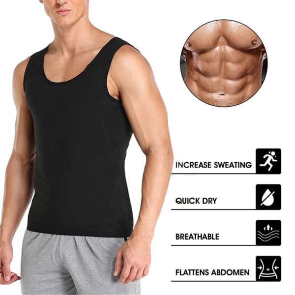 Svett Sauna Vest Kroppsformer Vest MENN SM Kvinner S-M Women
