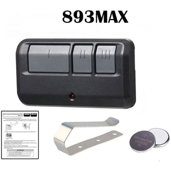 Garagedøråpnerfjernkontroll - For Chamberlain/LiftMaster 893MAX og Sears Craftsman 890MAX