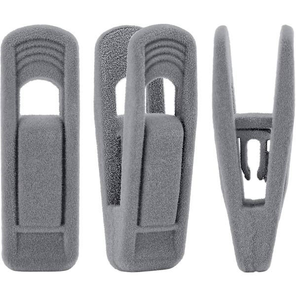 Fløjlsbøjle Clips, Buksebøjle Fløjlsclips, Stærke Fingerclips Perfekte Til Tynde Fløjlsbøjler (20stk)