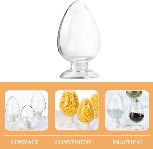 500 ml provflaskor förvaringsglasflaska stor kapacitet glas