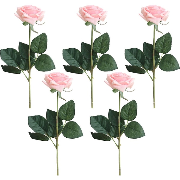5 kpl tekoruusuja tekokukkia pitkävartisia kukkakimppuja hääjuhliin Kotikeittiön sisustus Valkoinen pink