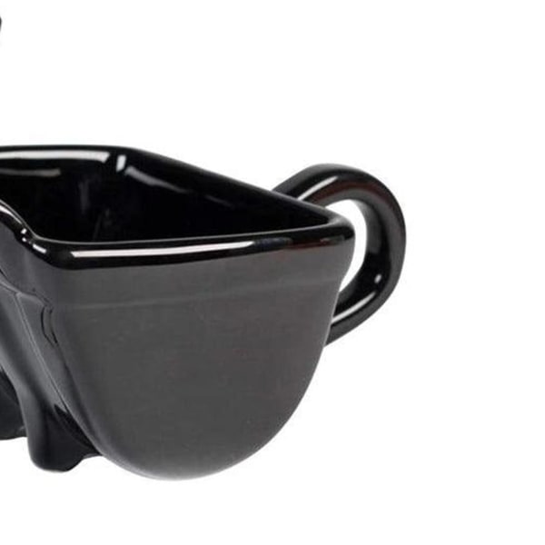 Kaffemugg, Rolig Kopp Grävmaskin Hinkkopp Med Sked Kreativitet Tekopp Mjölk Kaffe Mugg för Alla Hjärtans Dag, Födelsedag, Present Med Sked - Snngv Black