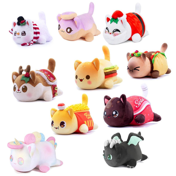 Aphmau Meow Meows Plysch Aphmau Plyschdocka Present till Barn 25cm Unicorn cat