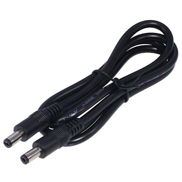 DC Strömkabel 5.5 x 2.1mm Hane till 5.5 x 2.1mm Hane Adapter Anslutningskabel 50cm