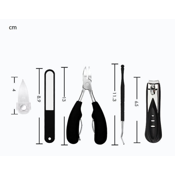 Professional Podiatrist Manicure Kit - Large Nail Clipper Set For Ingrown Thick Nails