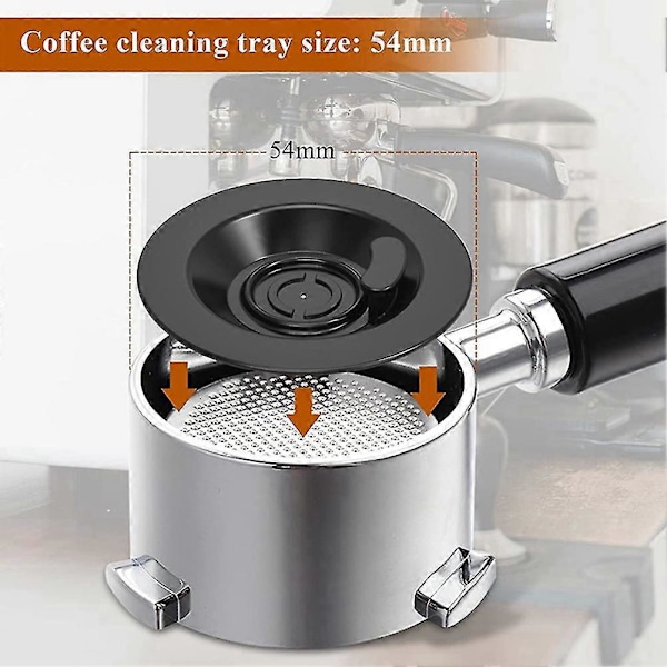 Silica Rengøringsdisk 4 stk Espresso Backflush Til Espresso Maskiner Kompatibel Med Rengøringstablet