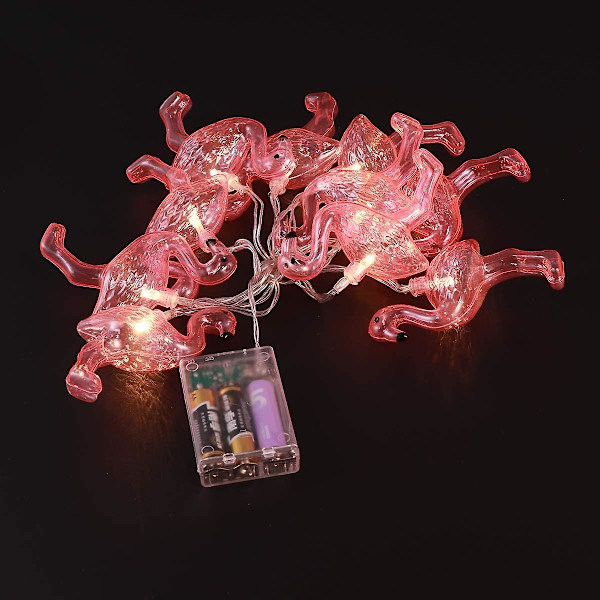 Led-keijukaistimet paristokäyttöiset Flamingo-hääpuutarhan koriste 1,65 m [energiatehokkuusluokka A]