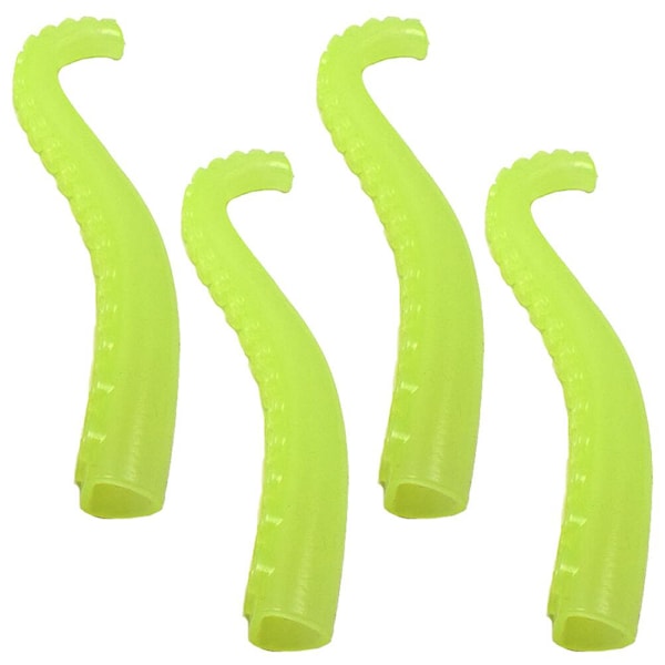 4 st bläckfiskantenn fingerdocka lysande skämt leksak fingerleksak (ljusgrön)